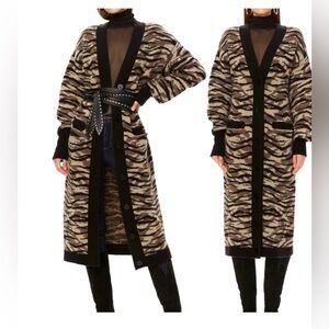 NWOT AFRM Zebra Camo Tristen Cardigan Size XS/S